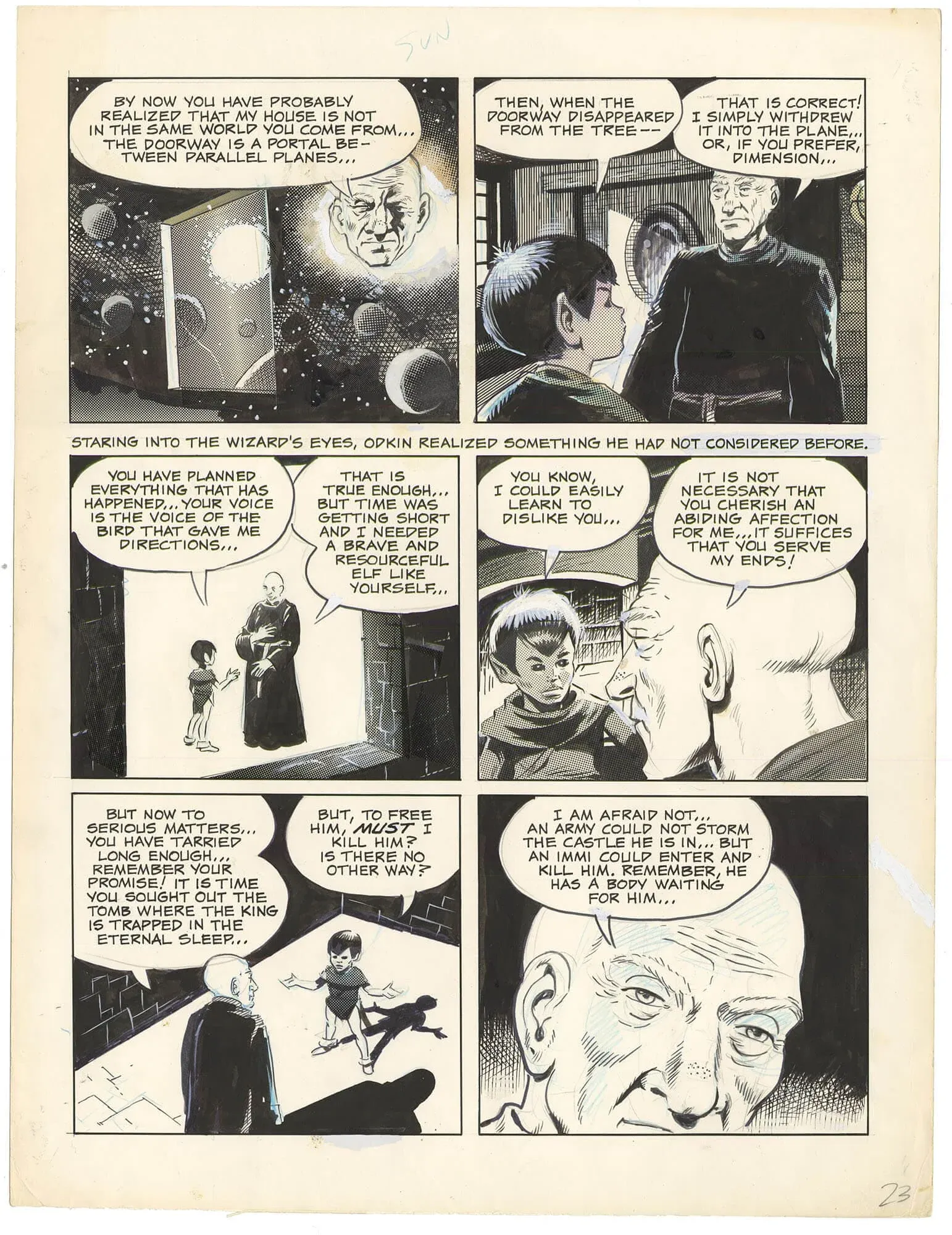 Wizard King #1 p23 (Large Art)