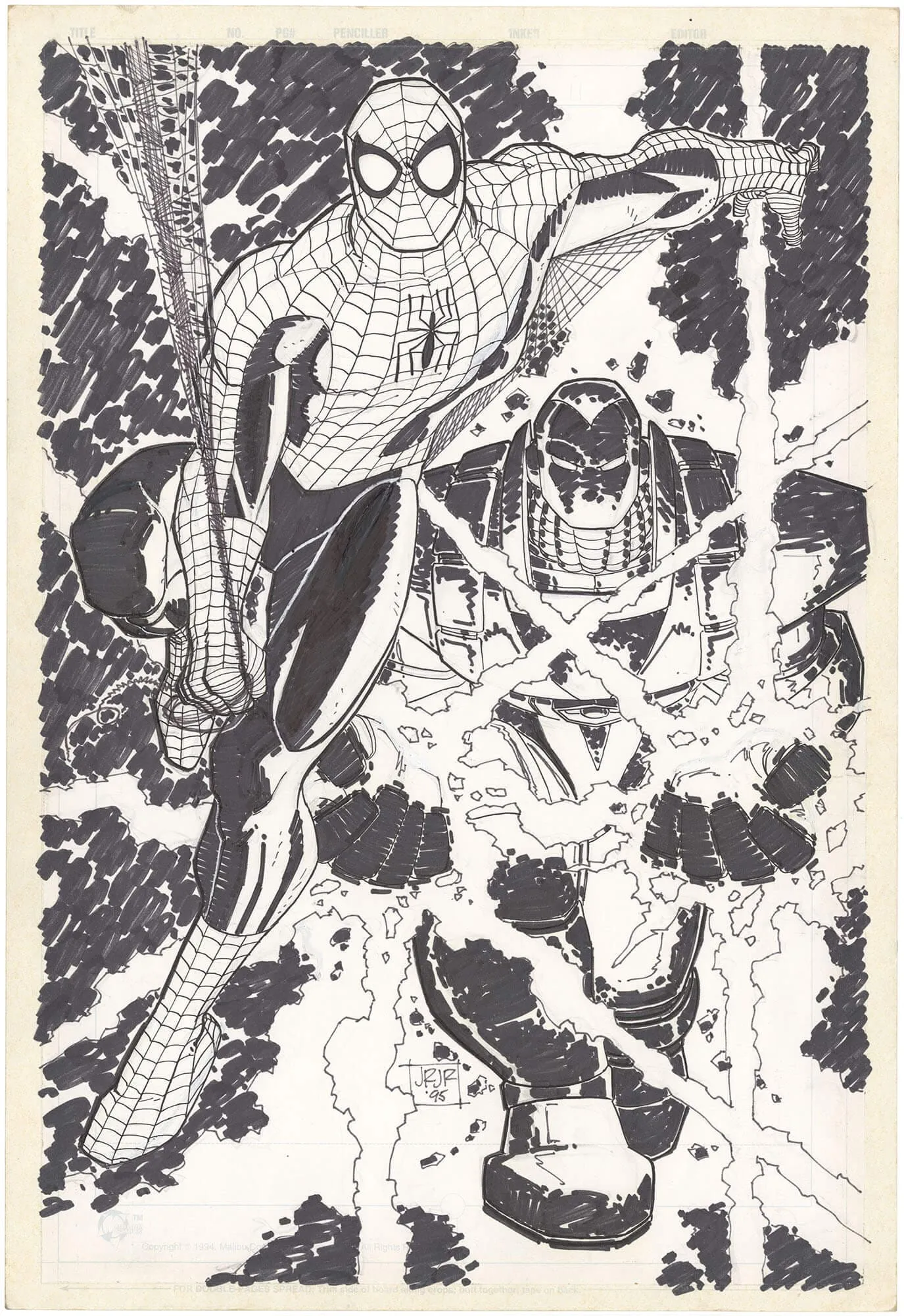 Wizard Magazine: Romita Jr. Spider-Man Pin-Up