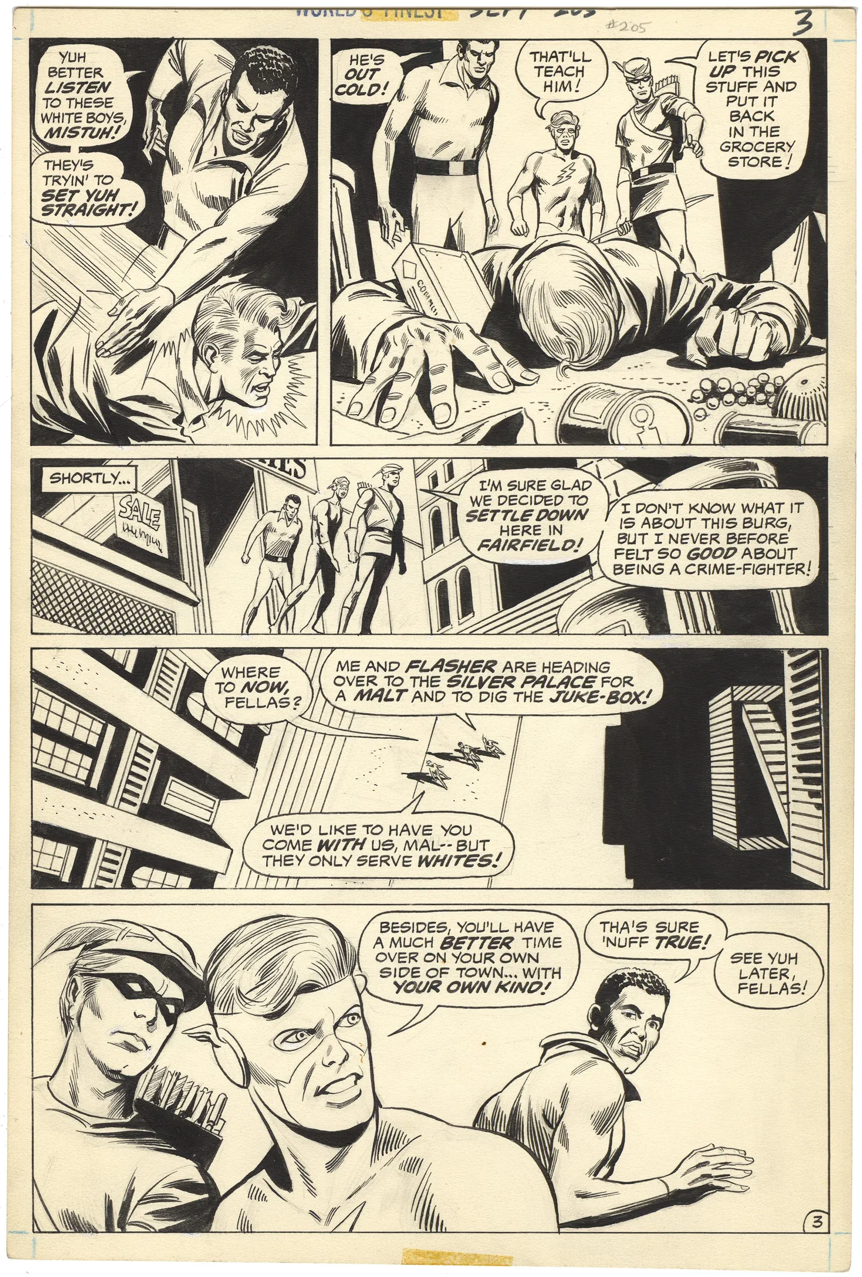 World’s Finest Comics #205 p3 (Historic-Racist Page)