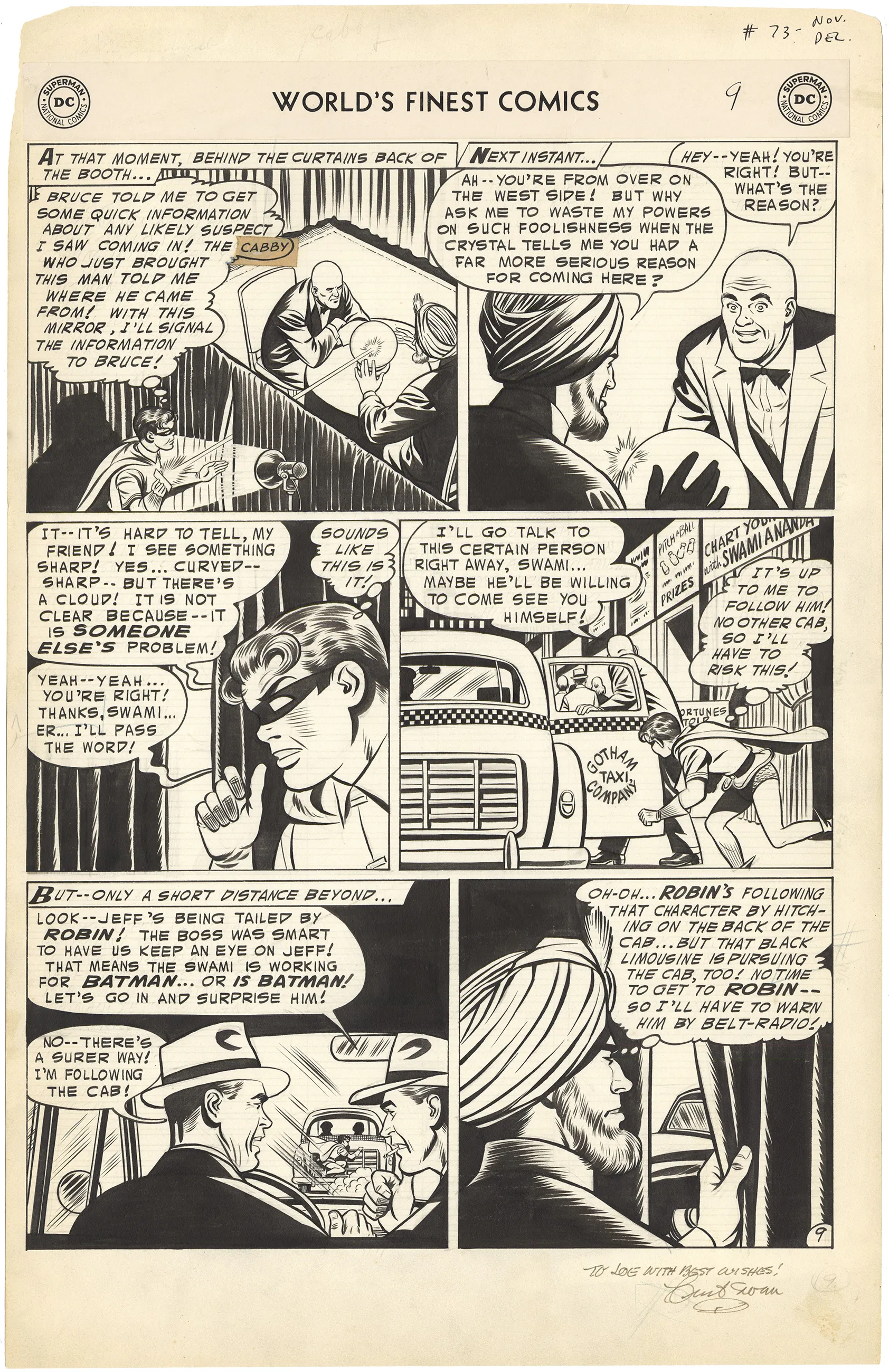 World’s Finest #73 p9 (Large Art, Signed)