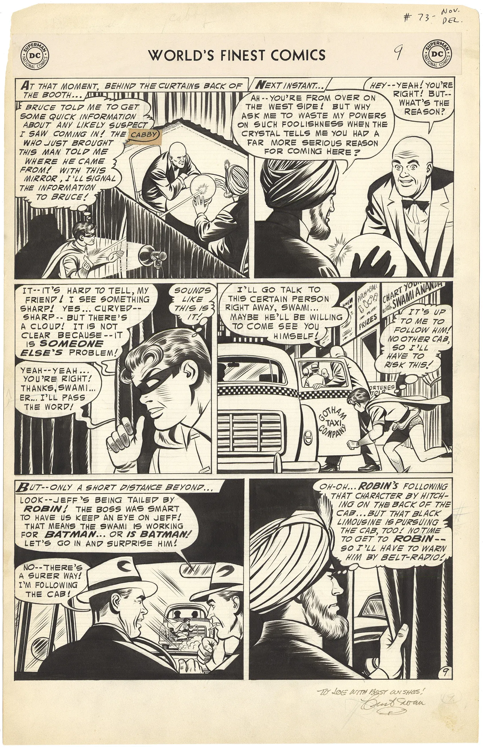 World’s Finest #73 p9 (Large Art, Signed)