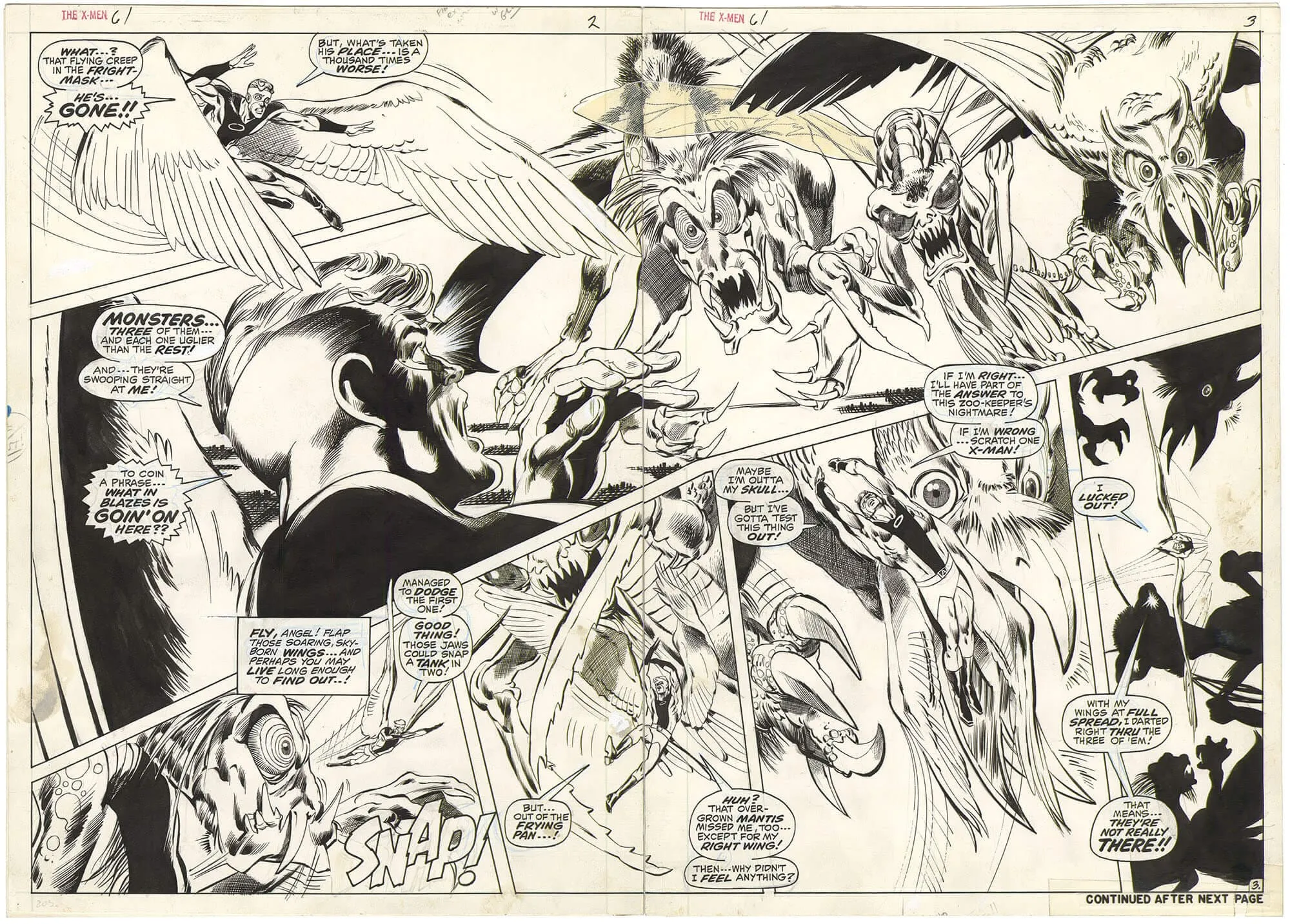 X-Men #61 p2+3 (Double Spread)