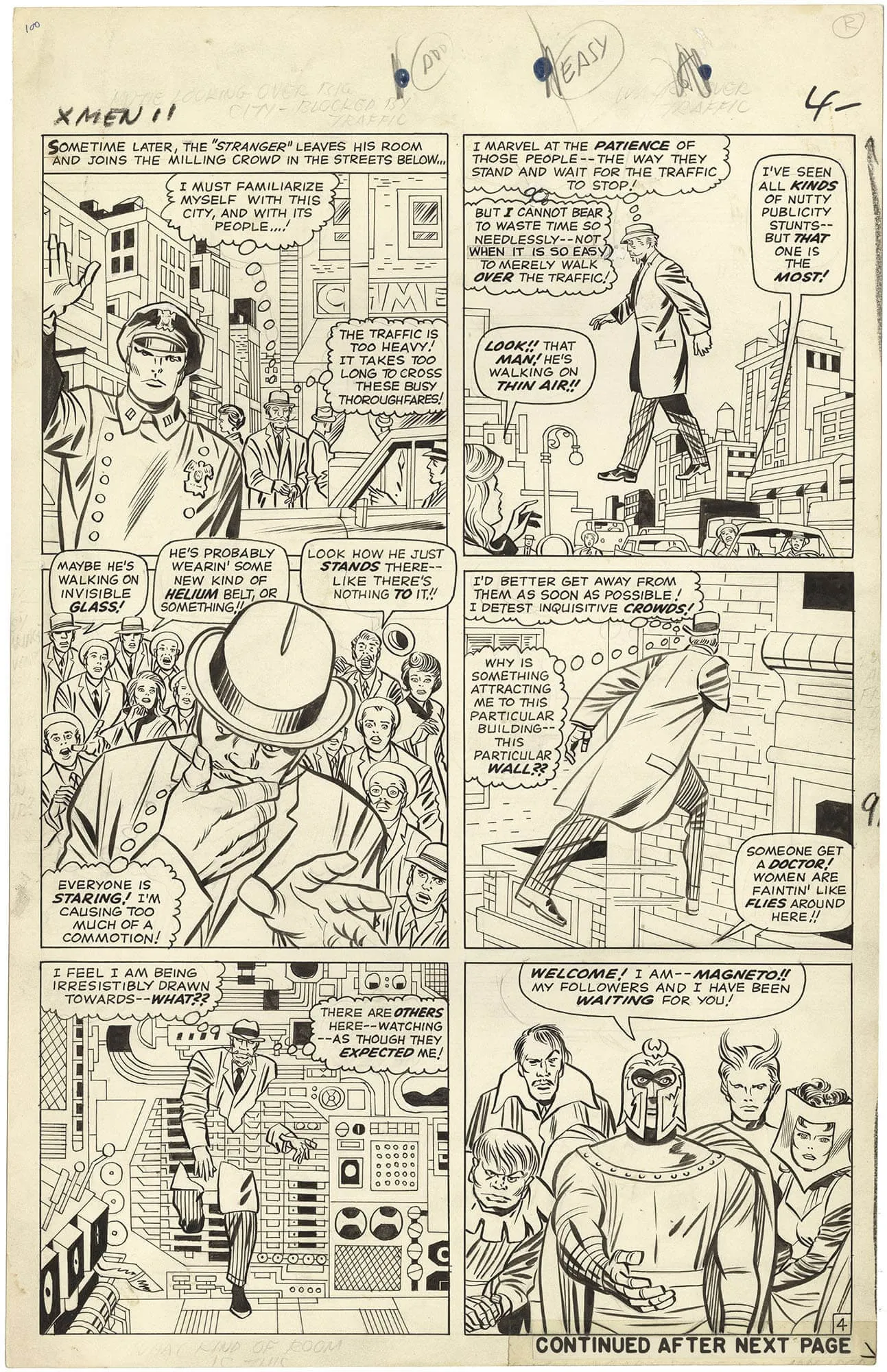 X-Men #11 p4 (First Stranger)