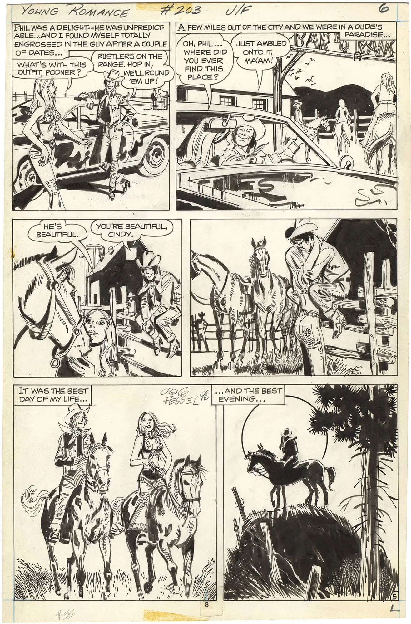 Young Romance #203 p5 (Signed)