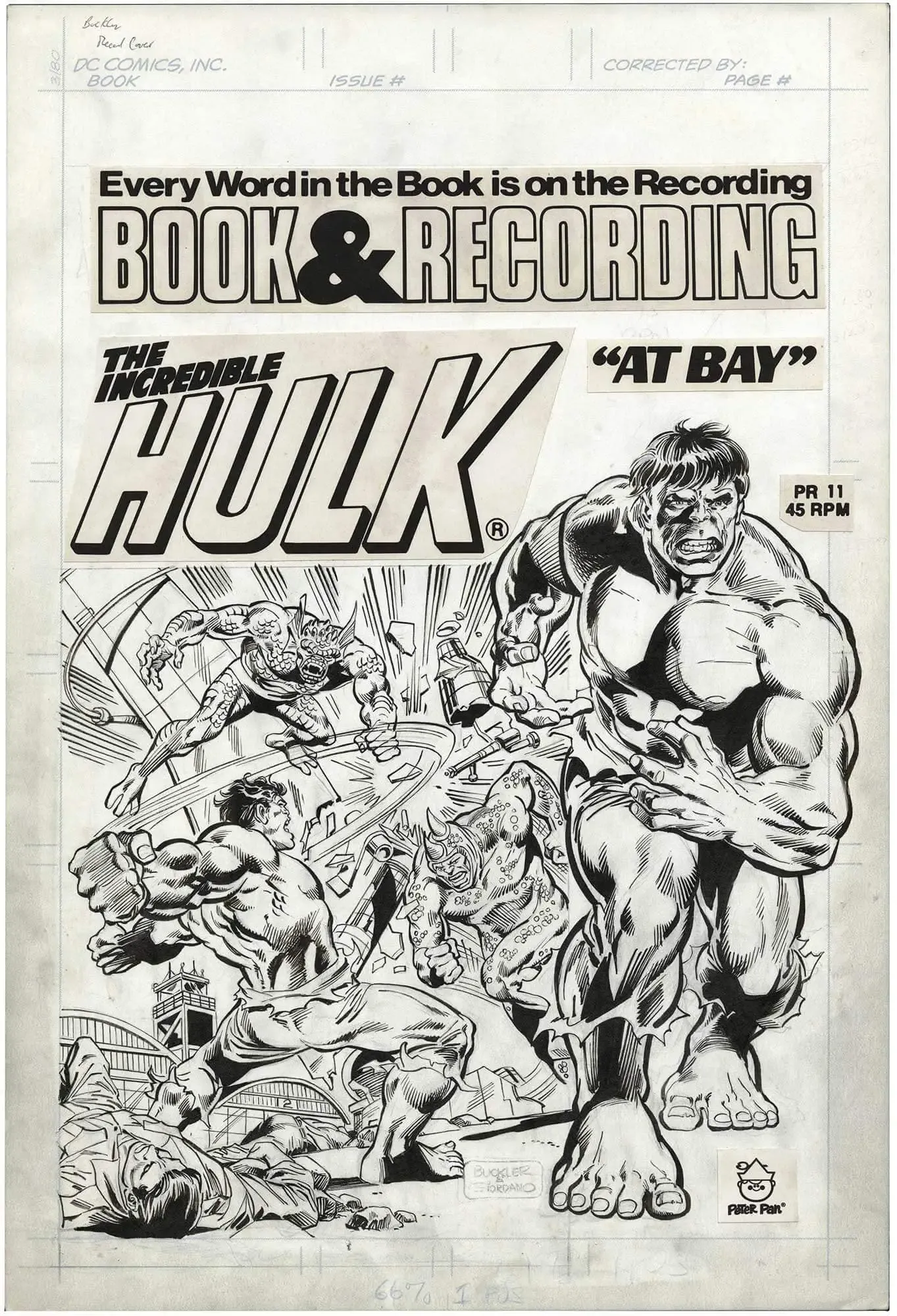 Incredible Hulk Record Cover